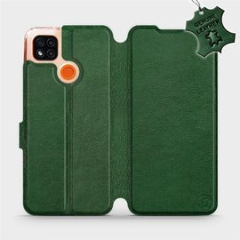 Hülle für Xiaomi Redmi 9C - Farbe Green Leather