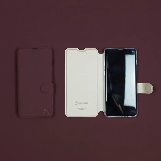 Hülle für Xiaomi Redmi A3 - Farbe Burgund mit Platin