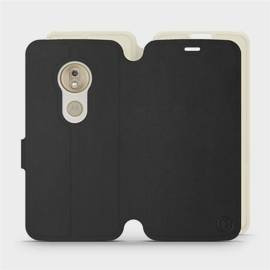 Hülle für Motorola Moto G7 Play - Farbe Schwarz mit Platin