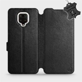 Hülle für Xiaomi Redmi Note 9 Pro - Farbe Black Leather