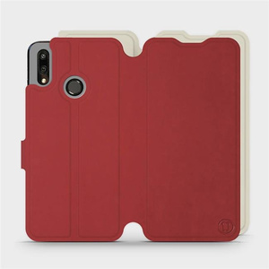 Hülle für Huawei P Smart 2019 - Farbe Dunkelrot mit Platin