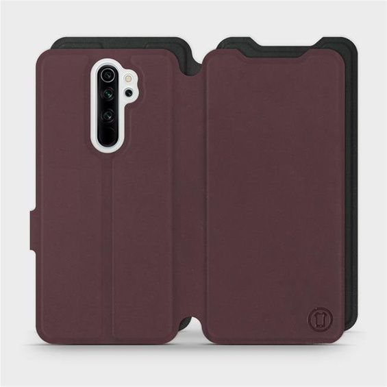 Hülle für Xiaomi Redmi Note 8 Pro - Farbe Burgund mit Schwarz