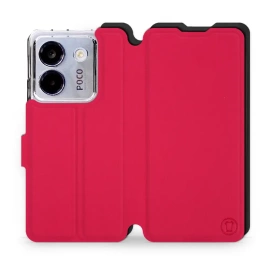 Hülle für Xiaomi POCO M7 Pro 5G - Farbe Rot mit Schwarz