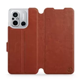 Hülle für Xiaomi Redmi 12C - Farbe Brown&Orange