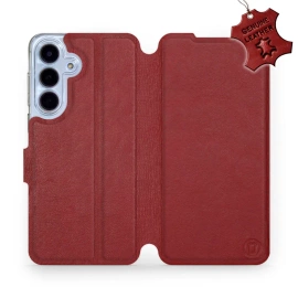 Hülle für Samsung Galaxy S25 FE 5G - Farbe Dark Red Leather