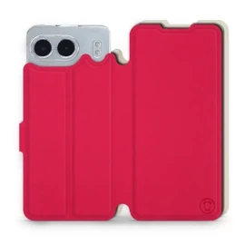 Hülle für OnePlus Nord 4 5G - Farbe Rot mit Platin