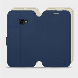 Hülle für Samsung Galaxy Xcover 4 - Farbe Marineblau mit Platin