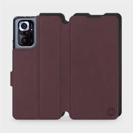 Hülle für Xiaomi Redmi Note 10 pro - Farbe Burgund mit Schwarz