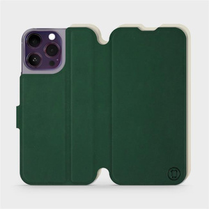 Hülle für Apple iPhone 14 Pro Max - Farbe Grün mit Platin
