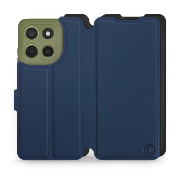 Hülle für Motorola Moto G15 - Farbe Marine mit Schwarz