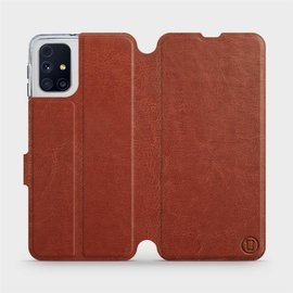 Hülle für Samsung Galaxy M31s - Farbe Brown&Orange