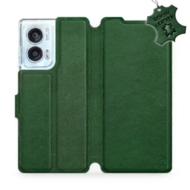 Hülle für Motorola Edge 50 Fusion - Farbe Green Leather