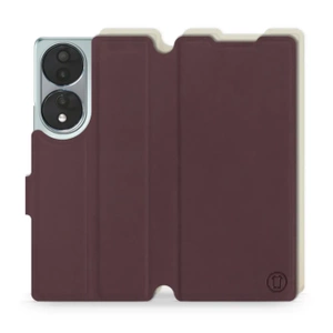Hülle für Huawei Honor 70 - Farbe Burgund mit Platin