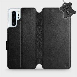 Hülle für Huawei P30 Pro - Farbe Black Leather