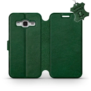 Hülle für Samsung Galaxy J3 2016 - Farbe Green Leather