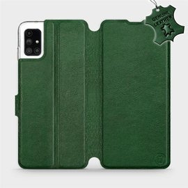 Hülle für Samsung Galaxy M51 - Farbe Green Leather