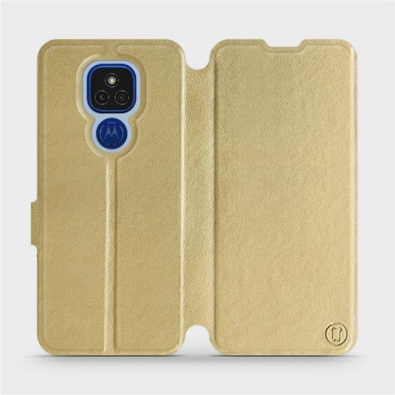 Hülle für Motorola Moto E7 Plus - Farbe Gold&Orange