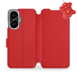 Hülle für Xiaomi POCO F7 - Farbe Red Leather