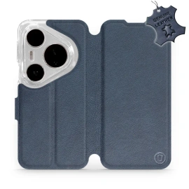 Hülle für Huawei Pura 80 Pro - Farbe Blue Leather