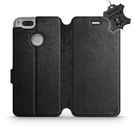 Hülle für Xiaomi Mi A1 - Farbe Black Leather