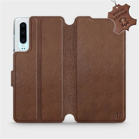 Hülle für Huawei P30 - Farbe Brown Leather