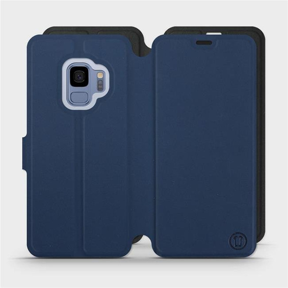 Hülle für Samsung Galaxy S9 - Farbe Marine mit Schwarz