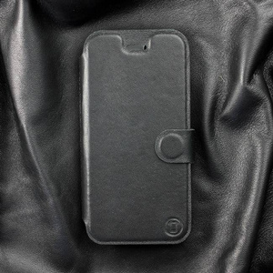 Hülle für OPPO A91 - Farbe Black Leather