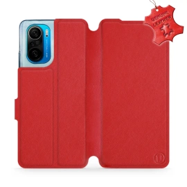 Hülle für Xiaomi POCO F3 - Farbe Red Leather