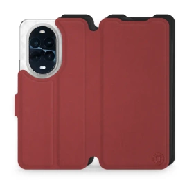 Hülle für Huawei Nova 13 Pro - Farbe Dunkelrot mit Schwarz