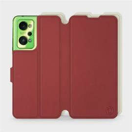 Hülle für Realme GT Neo 2 - Farbe Dunkelrot mit Platin