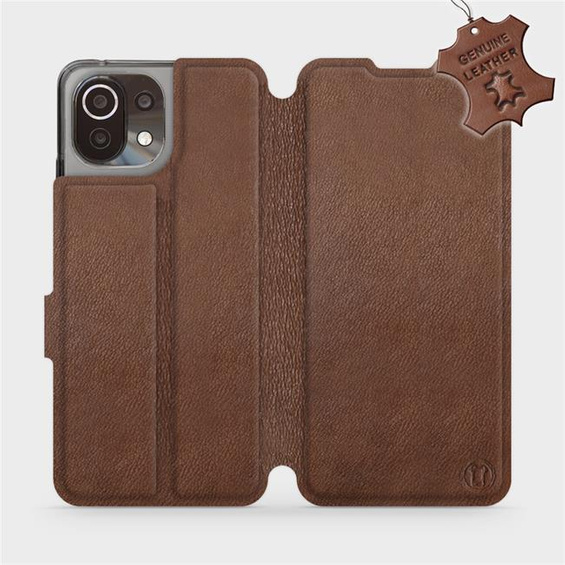 Hülle für Xiaomi Mi 11 Lite - Farbe Brown Leather