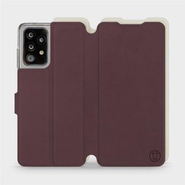 Hülle für Samsung Galaxy A52 - Farbe Burgund mit Platin
