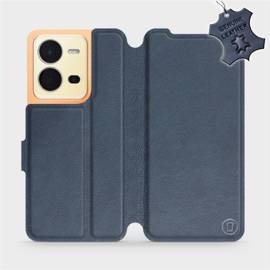 Hülle für Vivo X80 Lite - Farbe Blue Leather