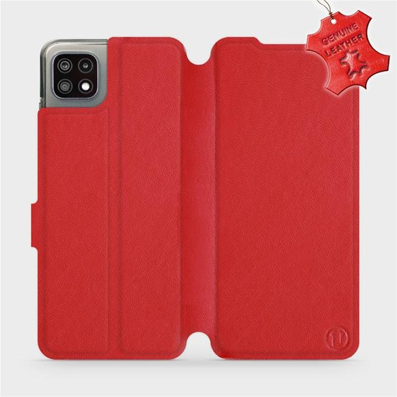 Hülle für Samsung Galaxy A22 5G - Farbe Red Leather