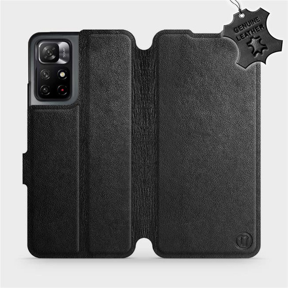 Hülle für Xiaomi Redmi Note 11S 5G - Farbe Black Leather