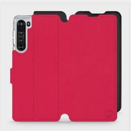 Hülle für Motorola Edge - Farbe Rot mit Schwarz