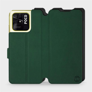 Hülle für Xiaomi POCO C40 - Farbe Grün mit Schwarz