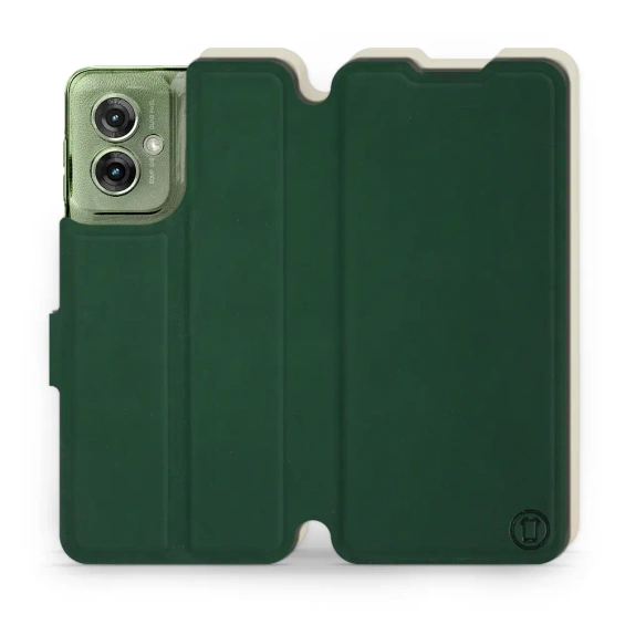Hülle für Motorola Moto G55 5G - Farbe Grün mit Platin