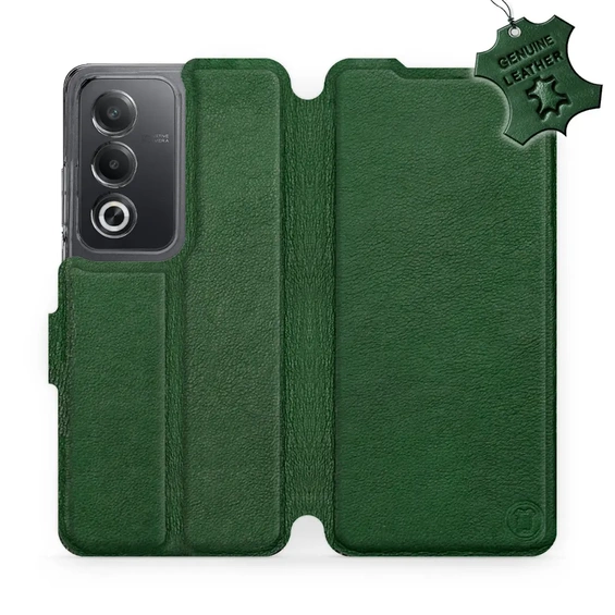 Hülle für OPPO A80 5G - Farbe Green Leather