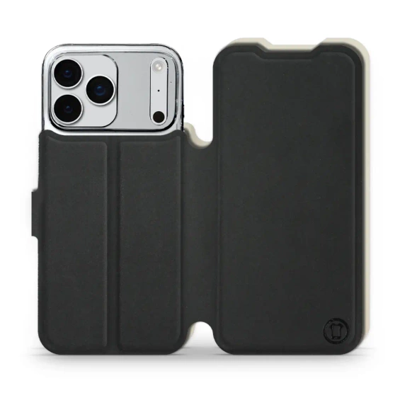 Hülle für Apple iPhone 17 Pro Max - Farbe Schwarz mit Platin