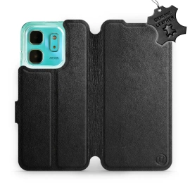 Hülle für Infinix HOT 50i - Farbe Black Leather