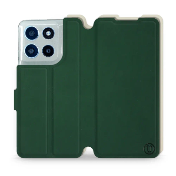 Hülle für Motorola Moto G56 5G - Farbe Grün mit Platin