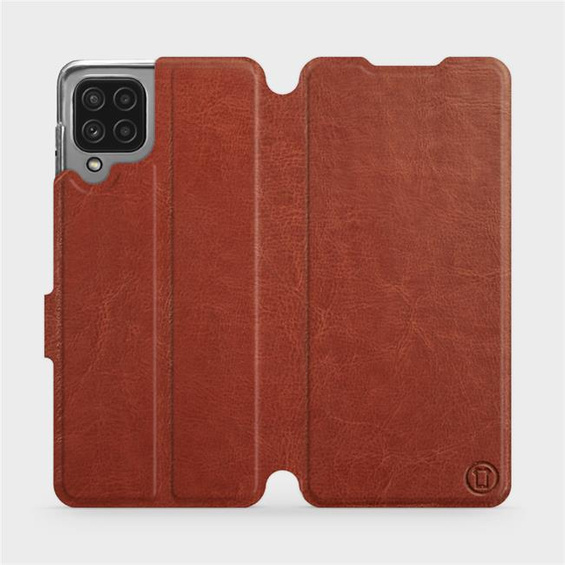 Hülle für Samsung Galaxy M22 - Farbe Brown&Orange