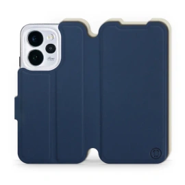 Hülle für OPPO Reno 15 pro - Farbe Marineblau mit Platin