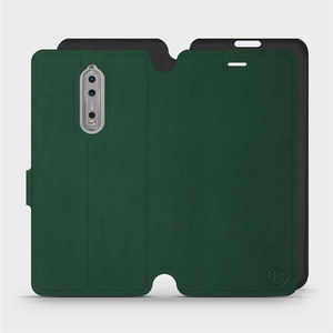 Hülle für Nokia 8 - Farbe Grün mit Schwarz