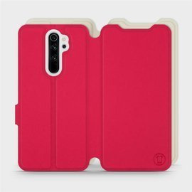 Hülle für Xiaomi Redmi Note 8 Pro - Farbe Rot mit Platin