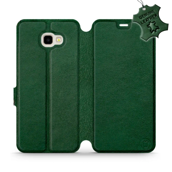 Hülle für Samsung Galaxy J4 Plus 2018 - Farbe Green Leather