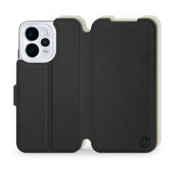 Hülle für OPPO Reno 15 - Farbe Schwarz mit Platin