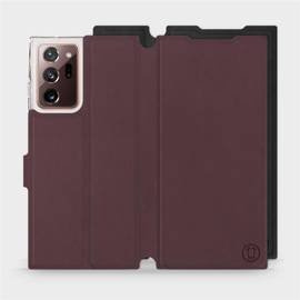 Hülle für Samsung Galaxy Note 20 Ultra - Farbe Burgund mit Schwarz