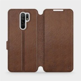 Hülle für Xiaomi Redmi 9 - Farbe Brown Leather